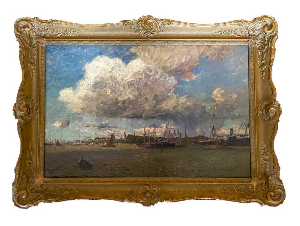 Friedrich Kallmorgen „Im Hafen von Rotterdam“ in Starnberg